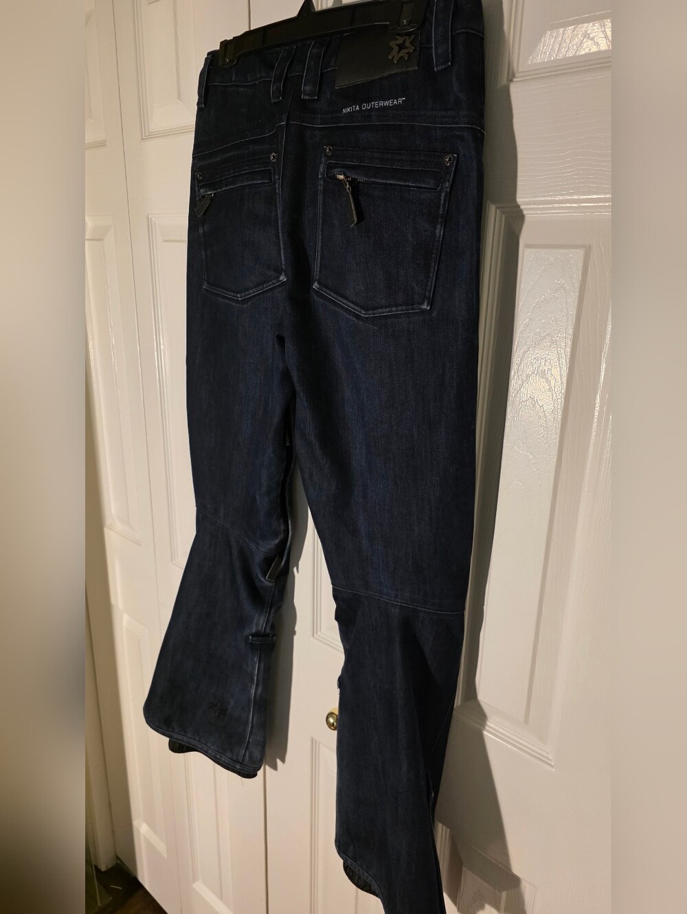 Nikita Snow Jeans Snowboard Pants Medium Dark Wash Vented Ski Pants - Picture 7 of 16